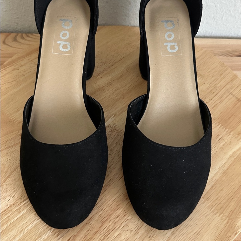 Pop Womens Gal Block Heel Pumps 10M - Picture 2 of 5